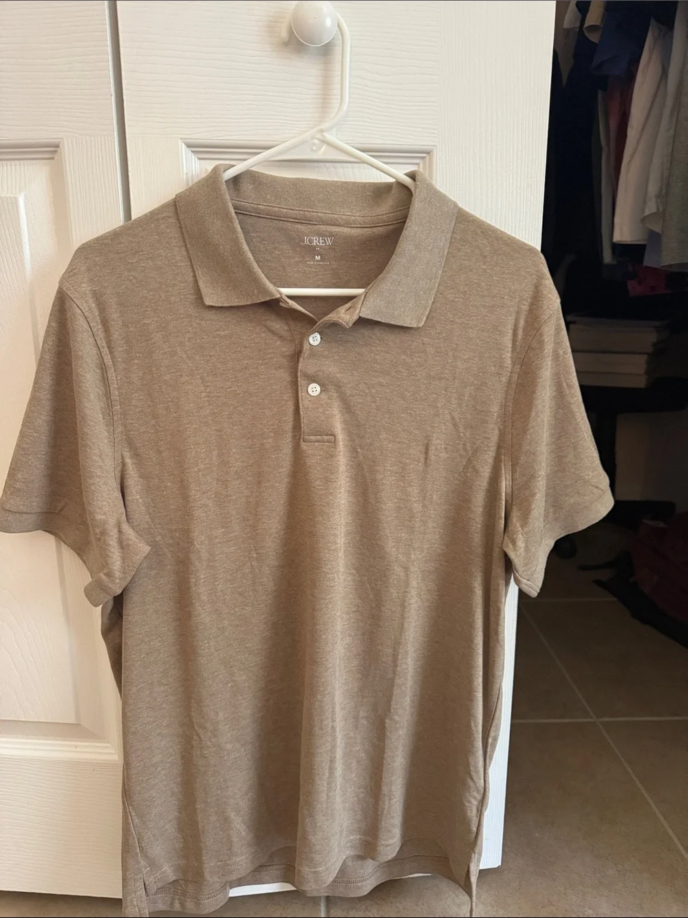 J. Crew Men’s Polo Shirt in Taupe